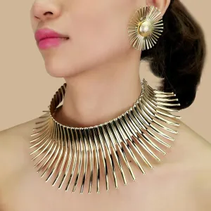African Jewelry Sets Women Statement Necklaces Set With Earrings