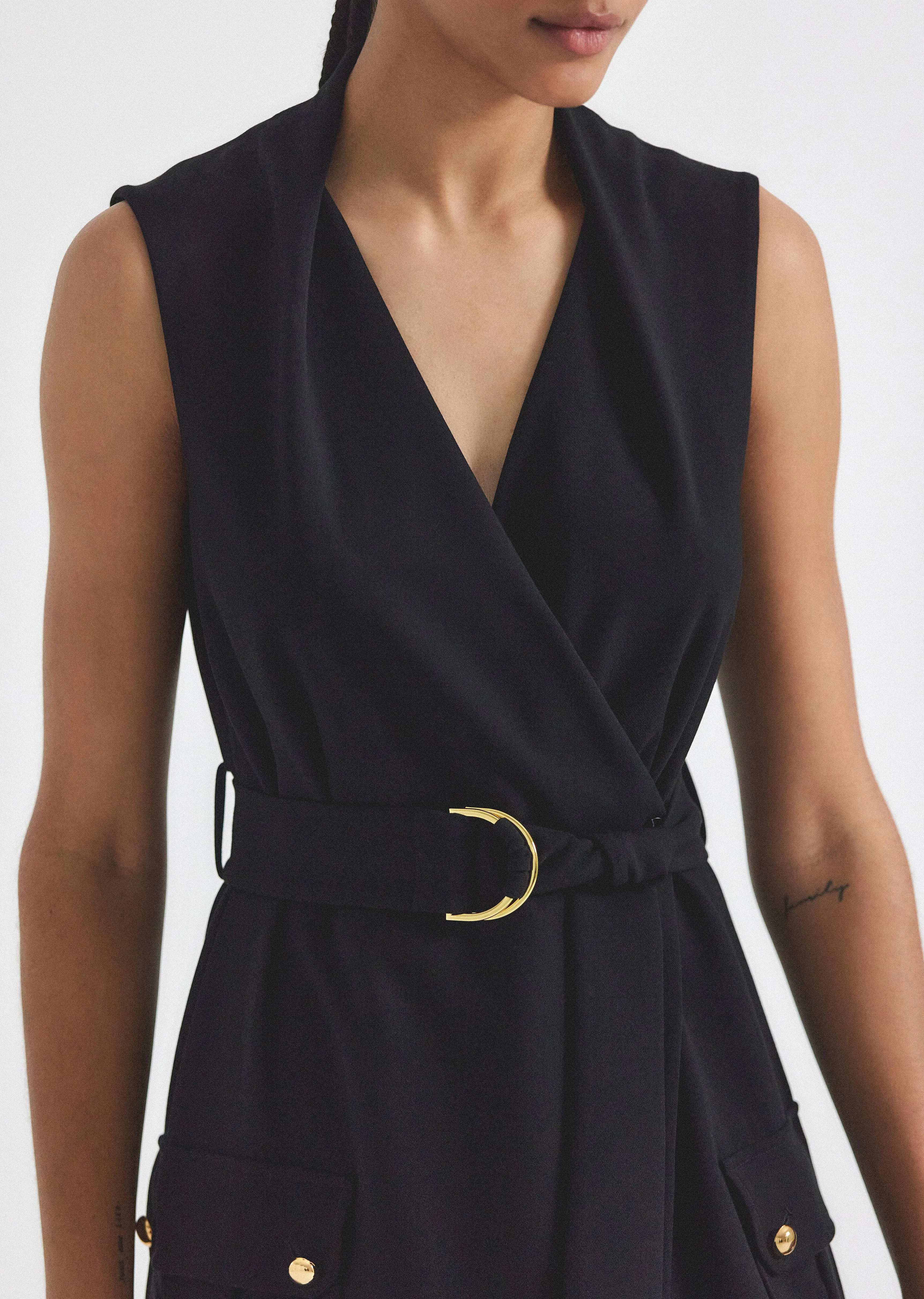 Alana Utility Dress - Black