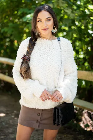 All About It Cream Popcorn Sweater