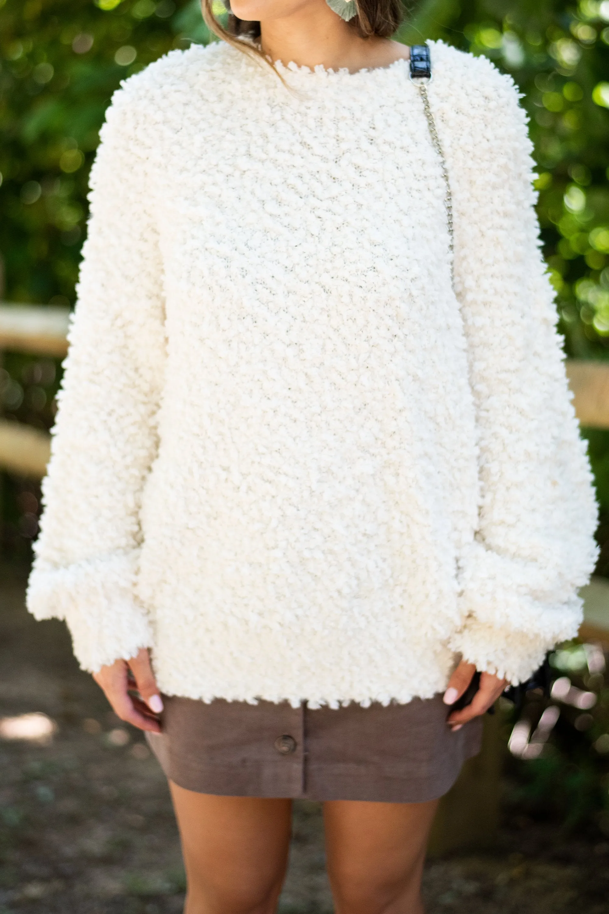 All About It Cream Popcorn Sweater