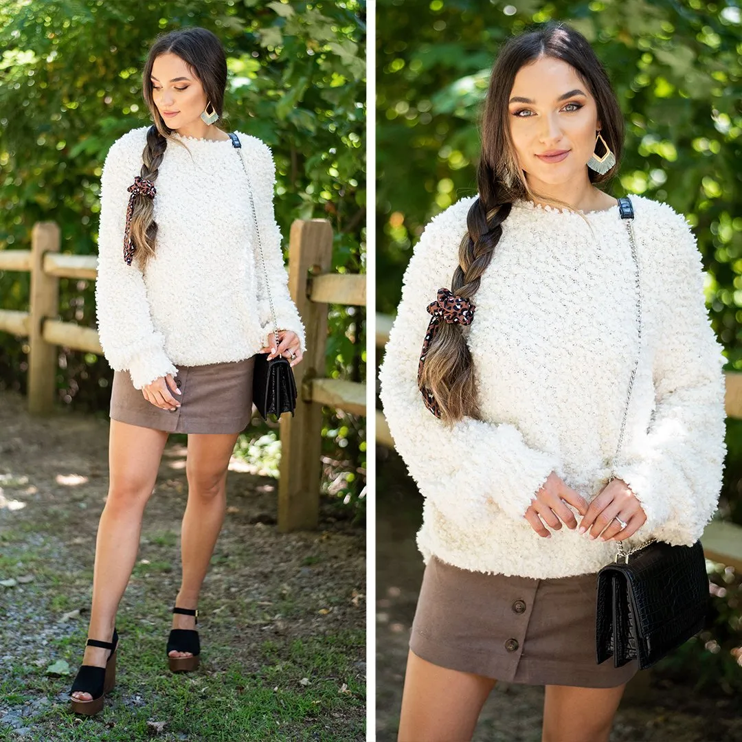 All About It Cream Popcorn Sweater
