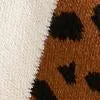 Animal Print Colorblock Wrap Sweater Dress - Dee Elly