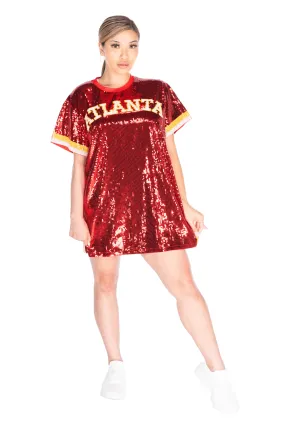 Atlanta Basketball Sequin Dress