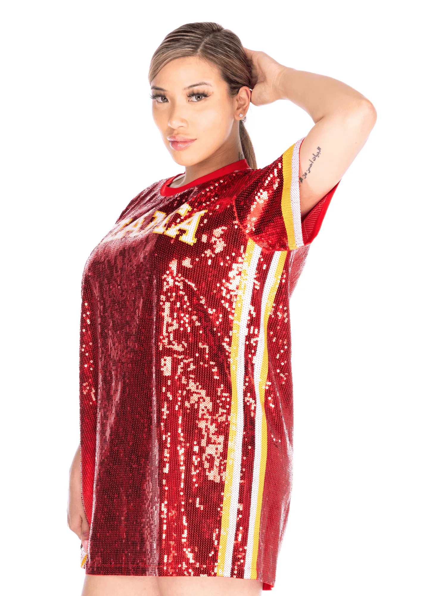 Atlanta Basketball Sequin Dress