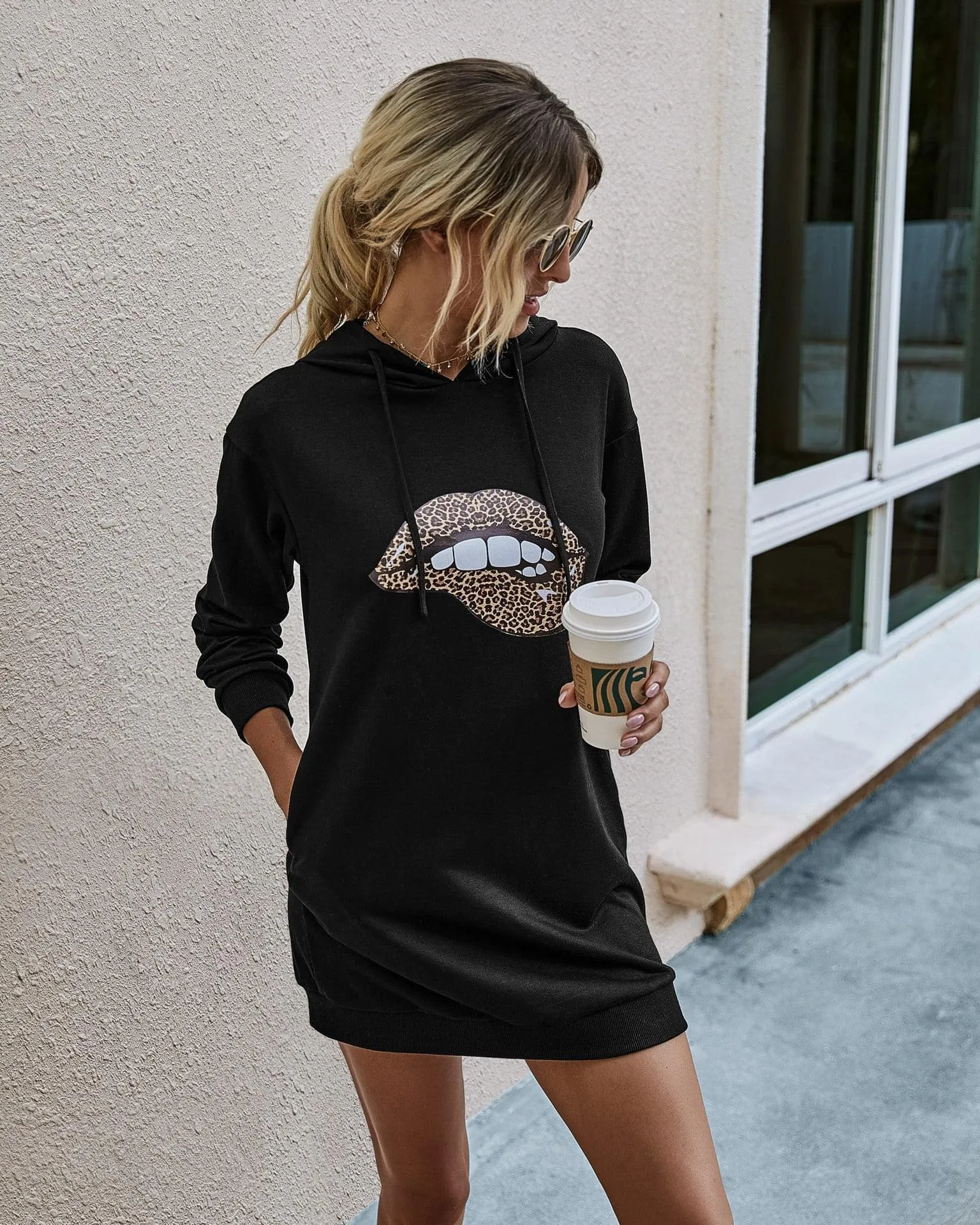 Autumn Mid-Length Full Sleeved Women's Hoodie - GlamzLife