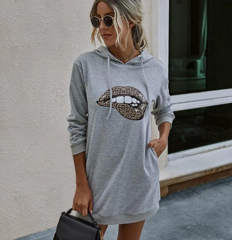 Autumn Mid-Length Full Sleeved Women's Hoodie - GlamzLife