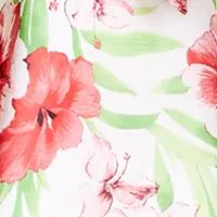 BAR III DRESSES Womens Ruffled Floral Flutter Sleeve Surplice Neckline Midi Party Hi-Lo Dress