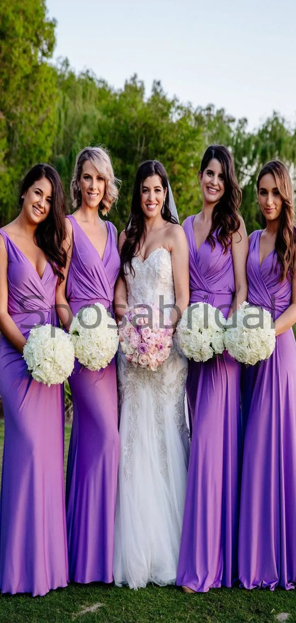 Beach Cheap Purple Elegant Bridesmaid Dresses, Wedding Guest WG791