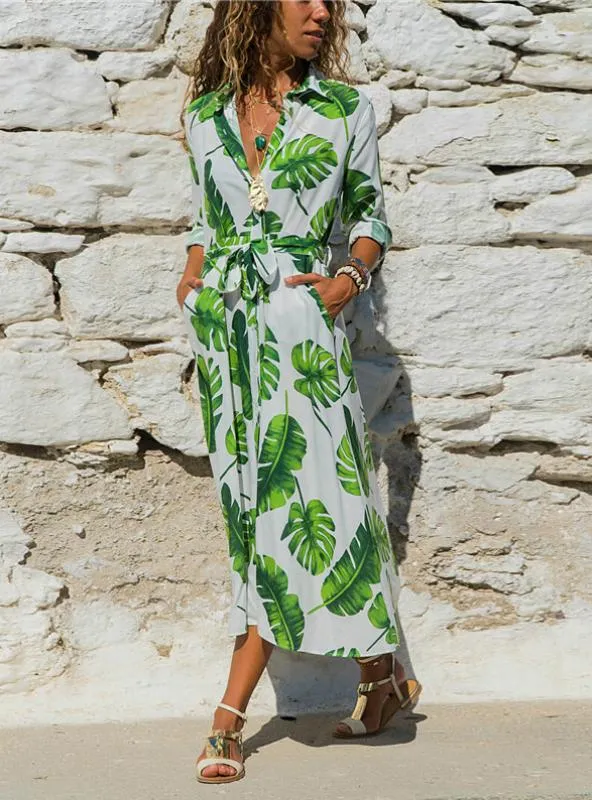 BerryBetty - Bohemian Long Sleeve Vintage Holiday Party Dress