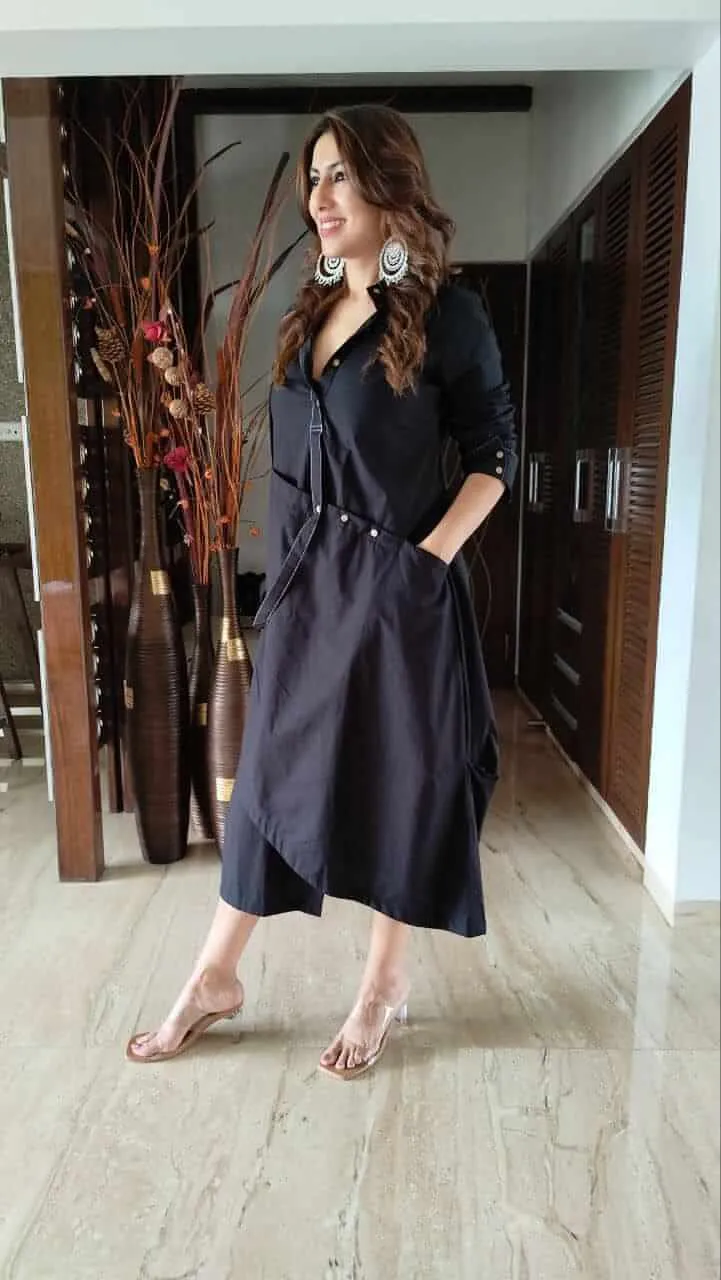 Black Shirt Dress