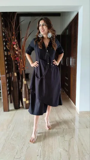 Black Shirt Dress