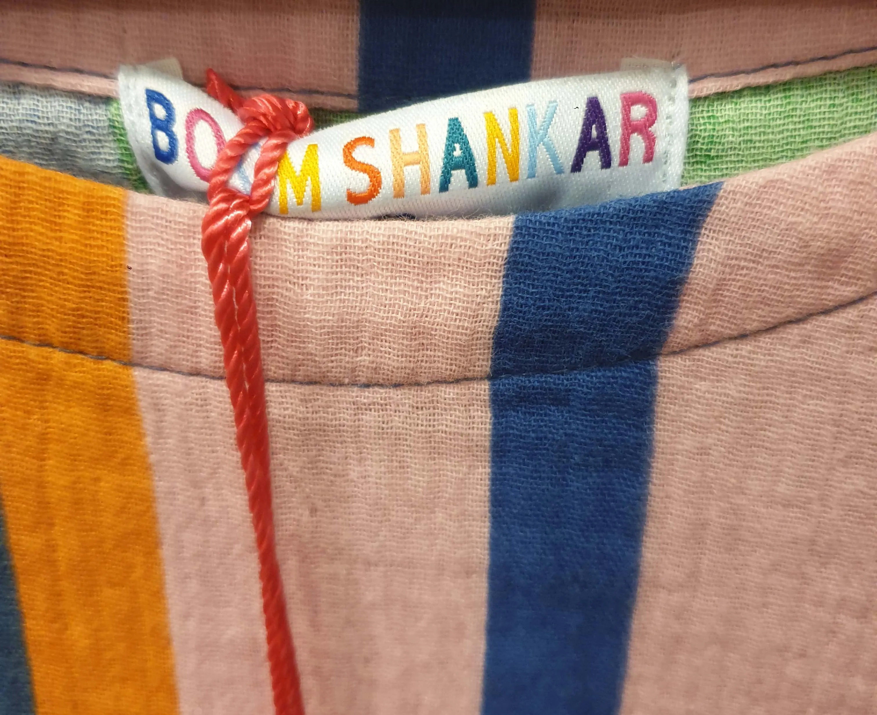 Boom Shankar colourful striped maxi dress size 12