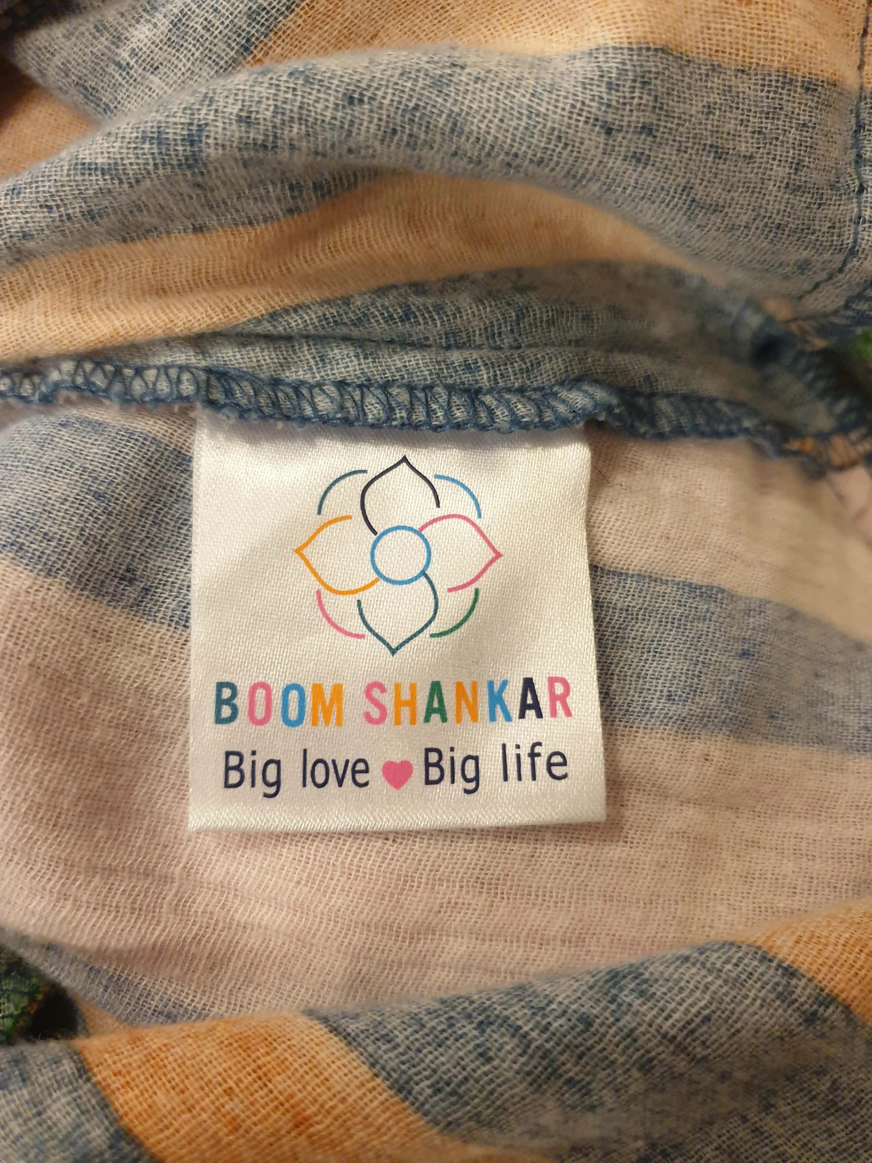Boom Shankar colourful striped maxi dress size 12