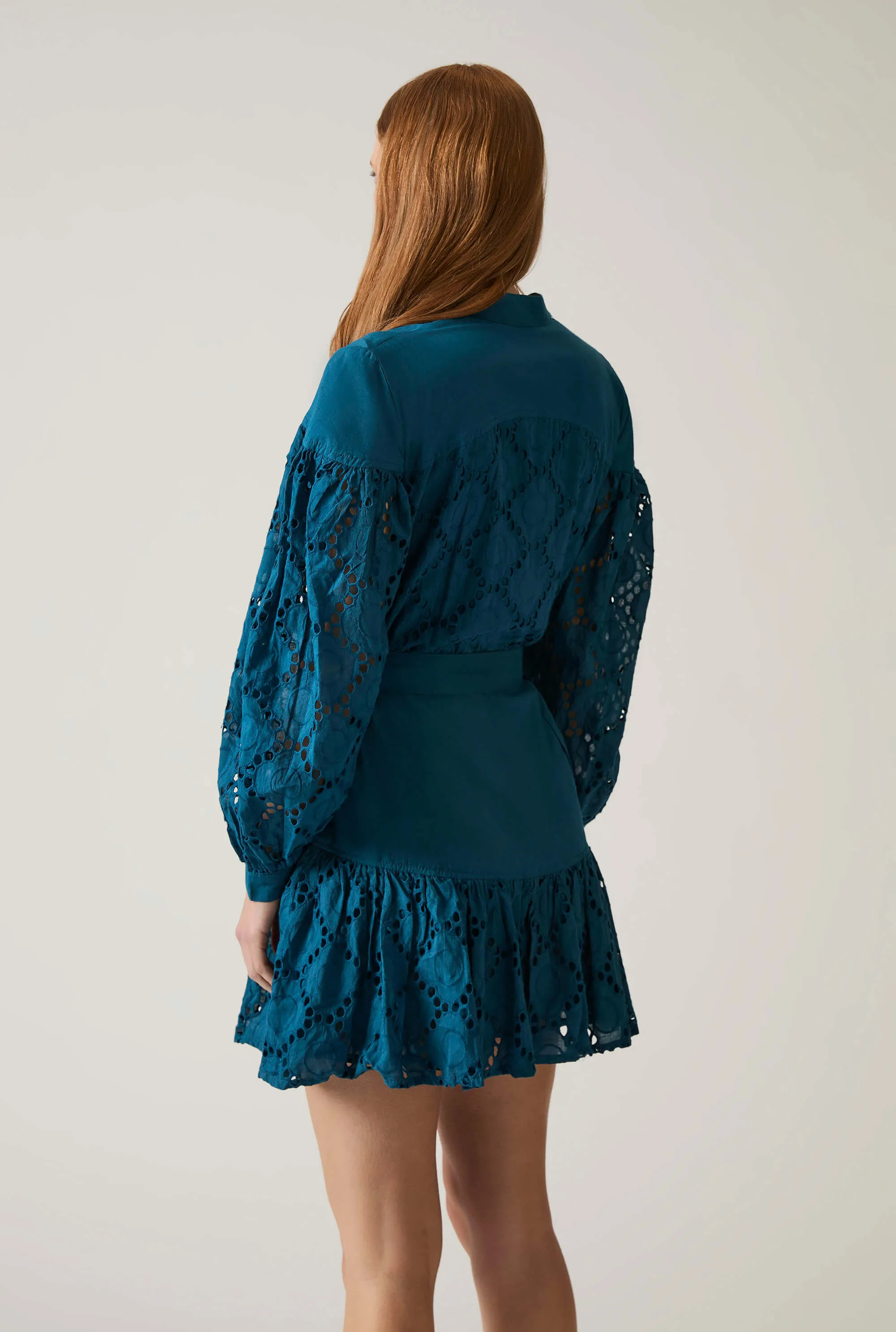 Broderie Dress Navy