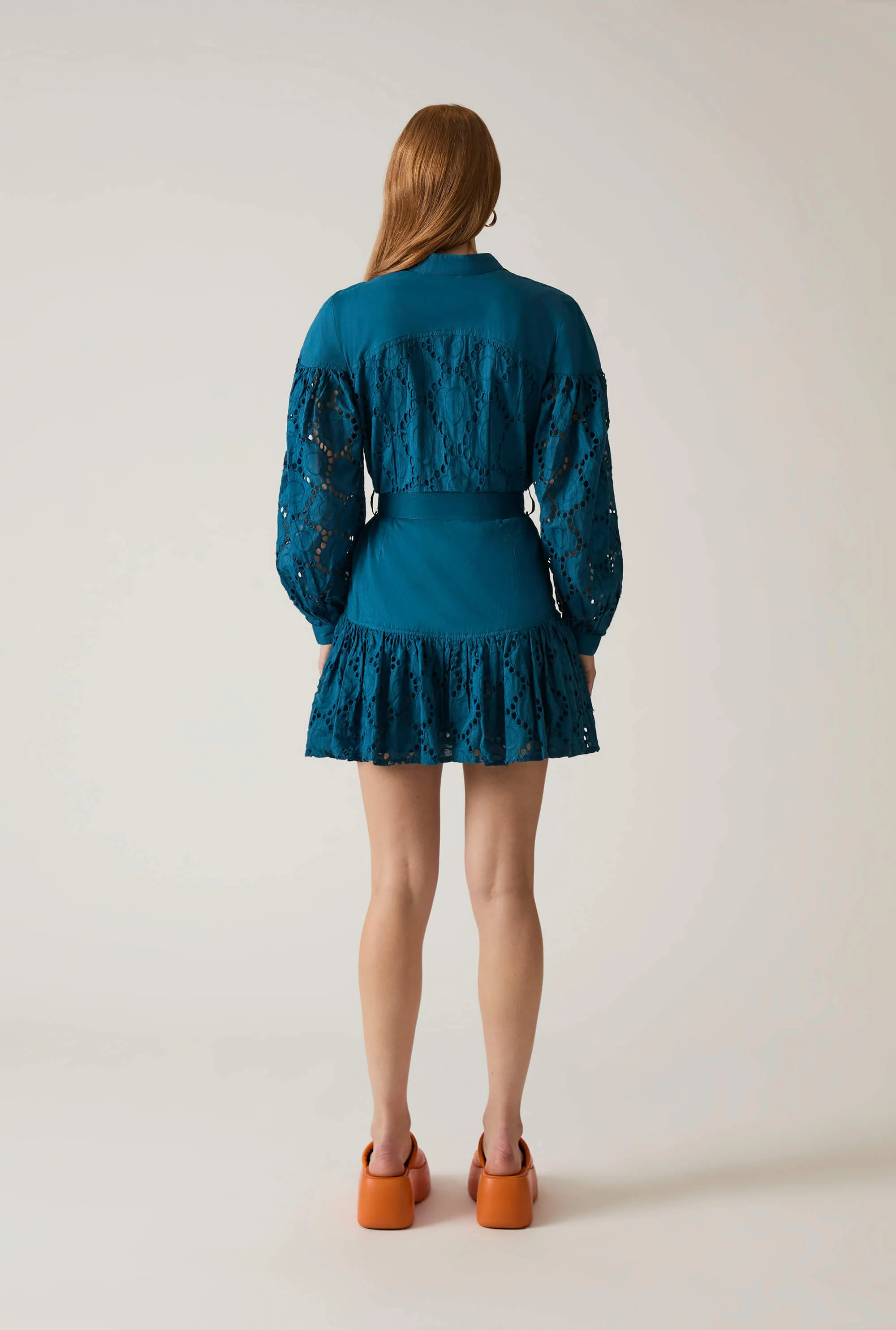 Broderie Dress Navy