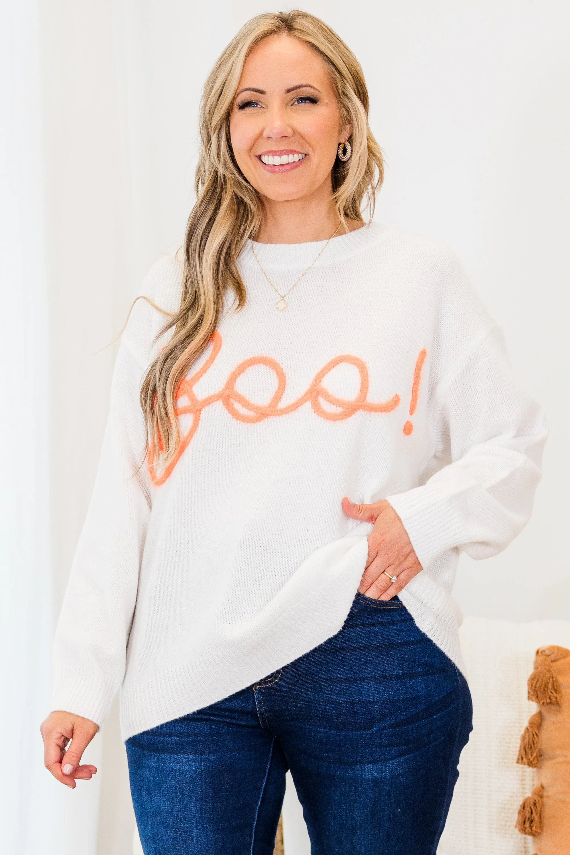 Bug A Boo Sweater, White