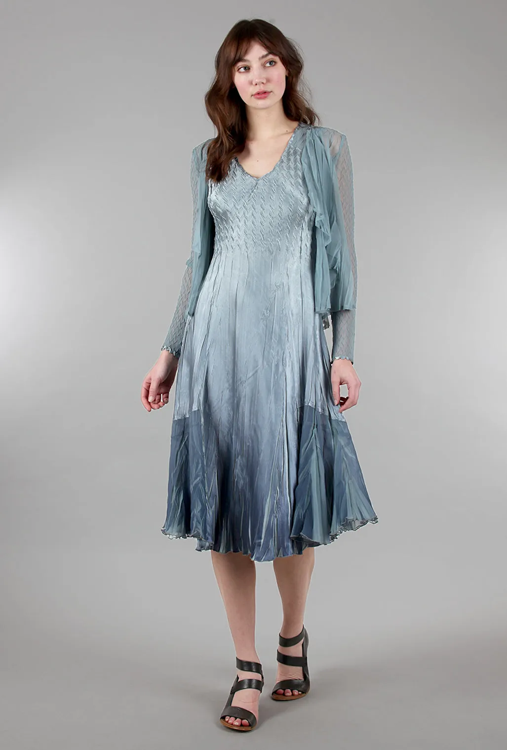 Carolyn Dress/Jacket Combo, Ocean Blue Ombre
