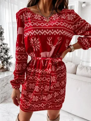 Chic and Cozy Women’s Festive Sheath Dress: Elegant Style for Any Occasion