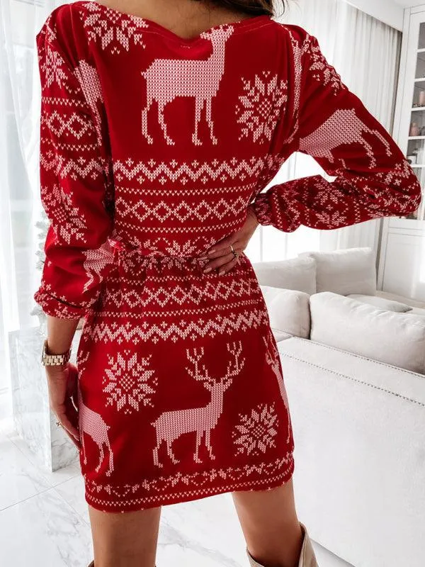 Chic and Cozy Women’s Festive Sheath Dress: Elegant Style for Any Occasion