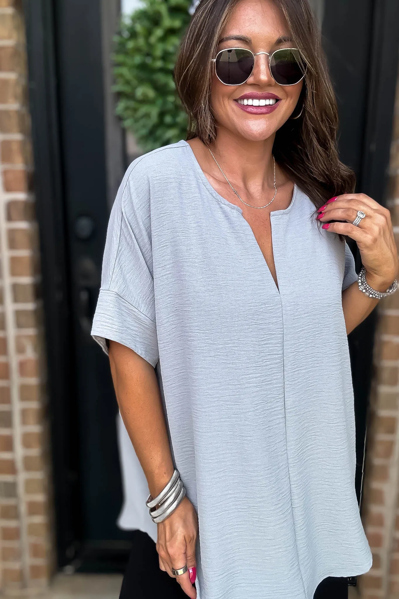 Chic And Polished Sleet Top