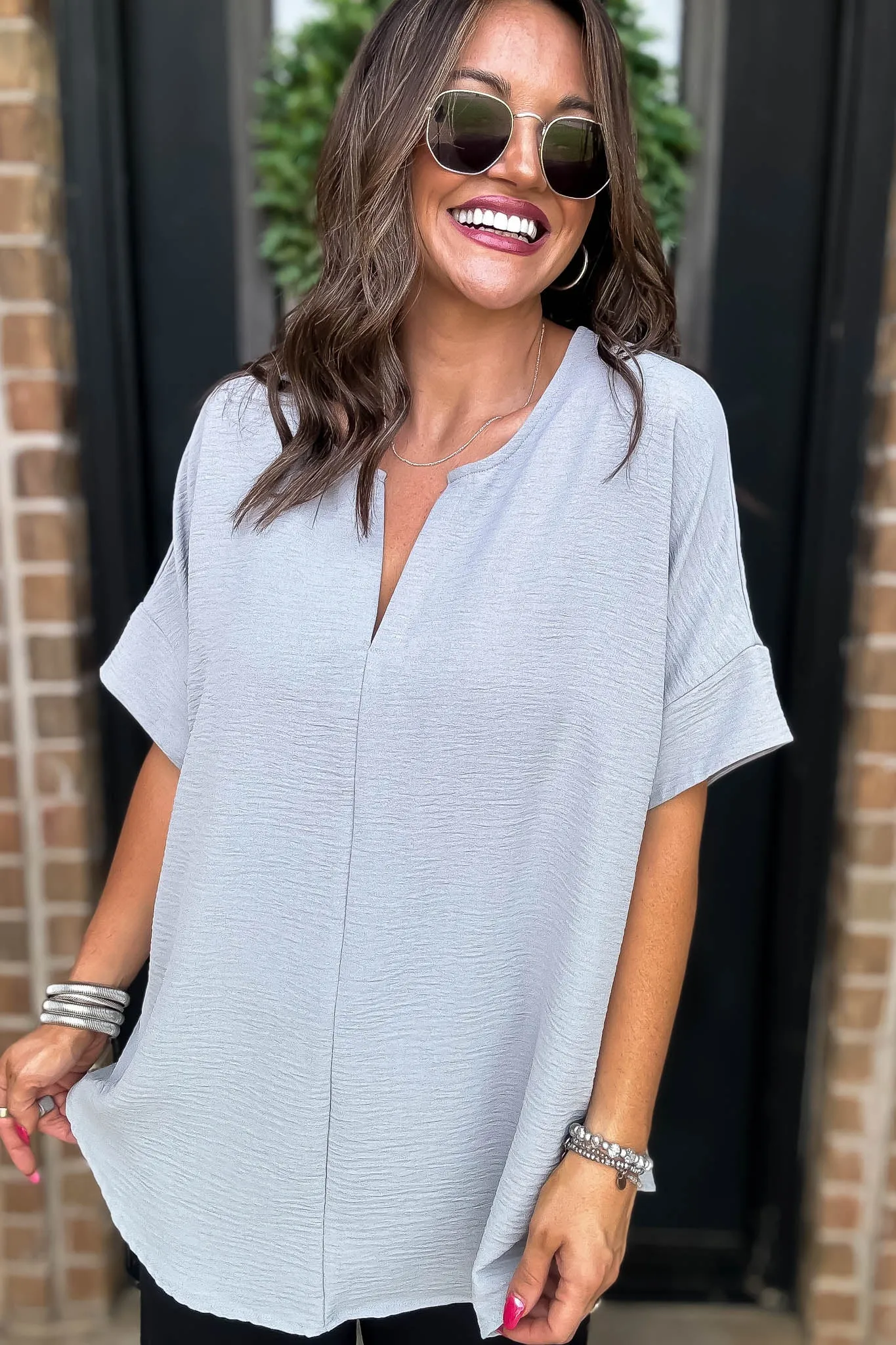 Chic And Polished Sleet Top