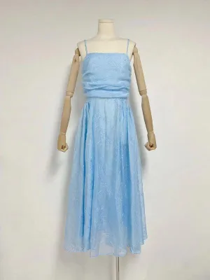 Chic Strapless Maxi Dress with Unique Sling Waist - Timeless Romance