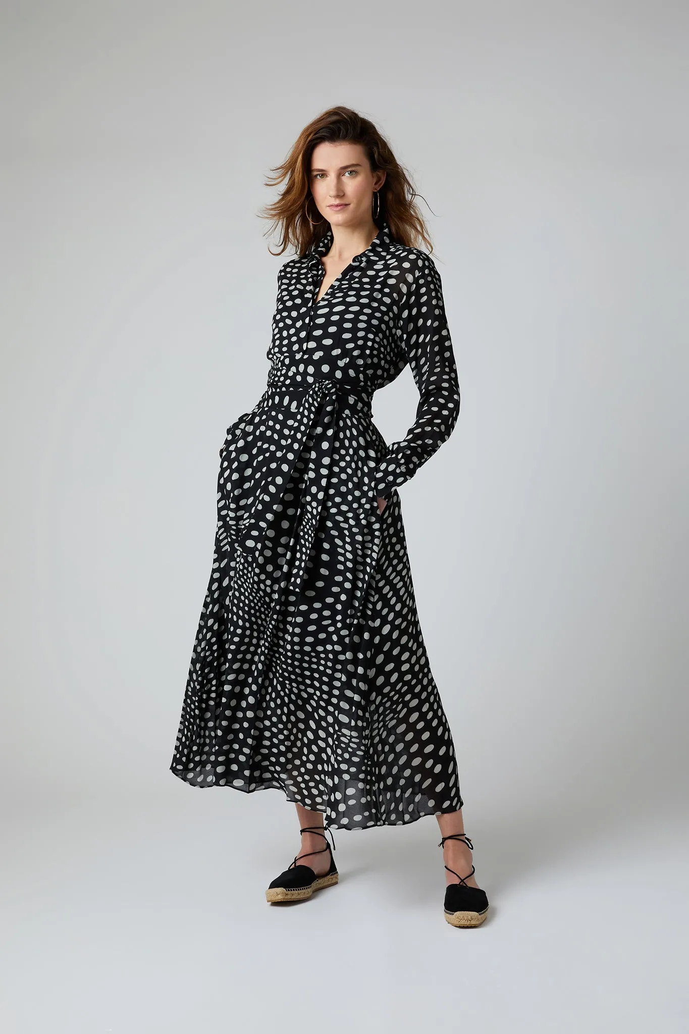 Chloe Shirt Printed Georgette Dress
