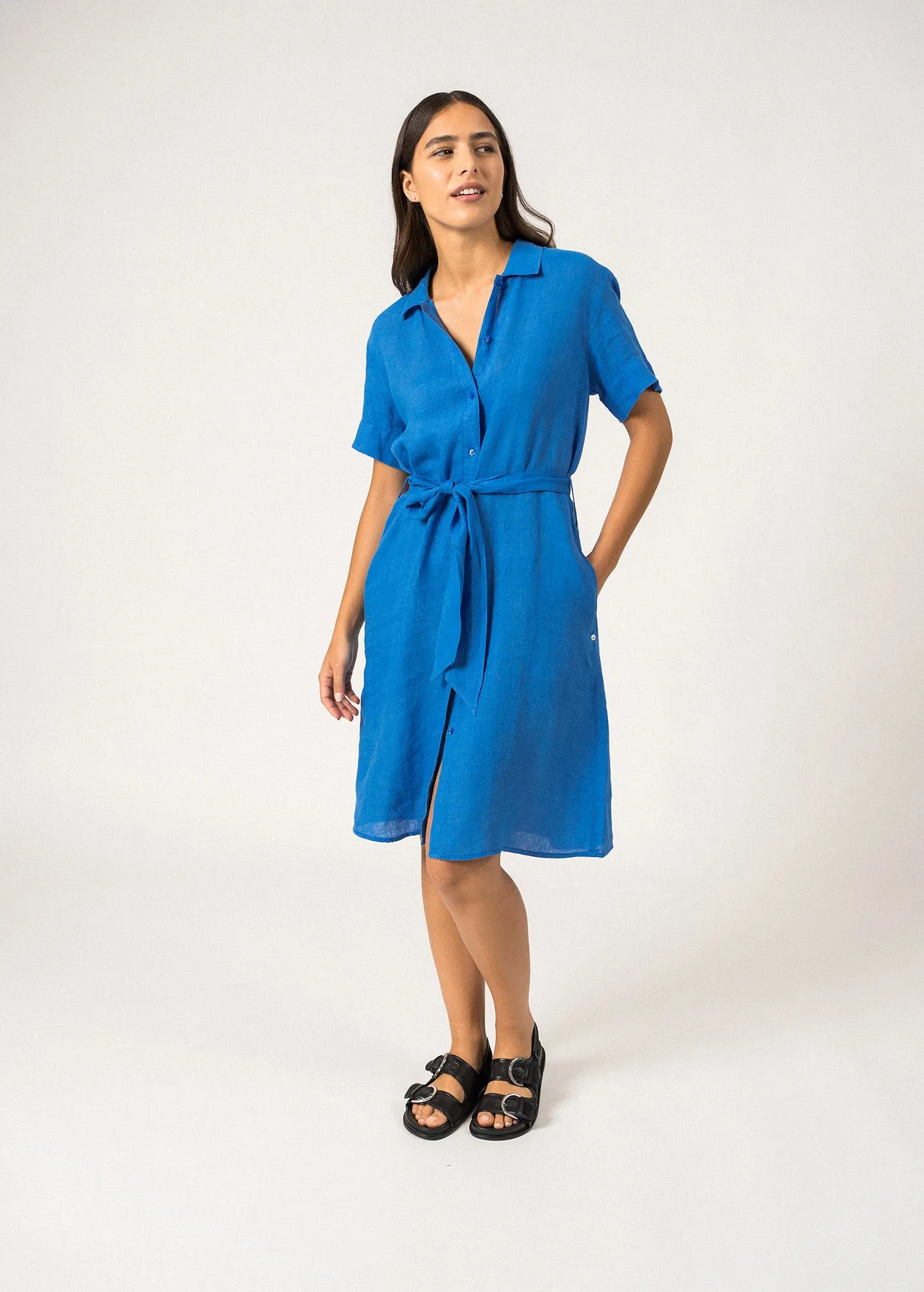 Christina Shirt Dress – linen (MER)