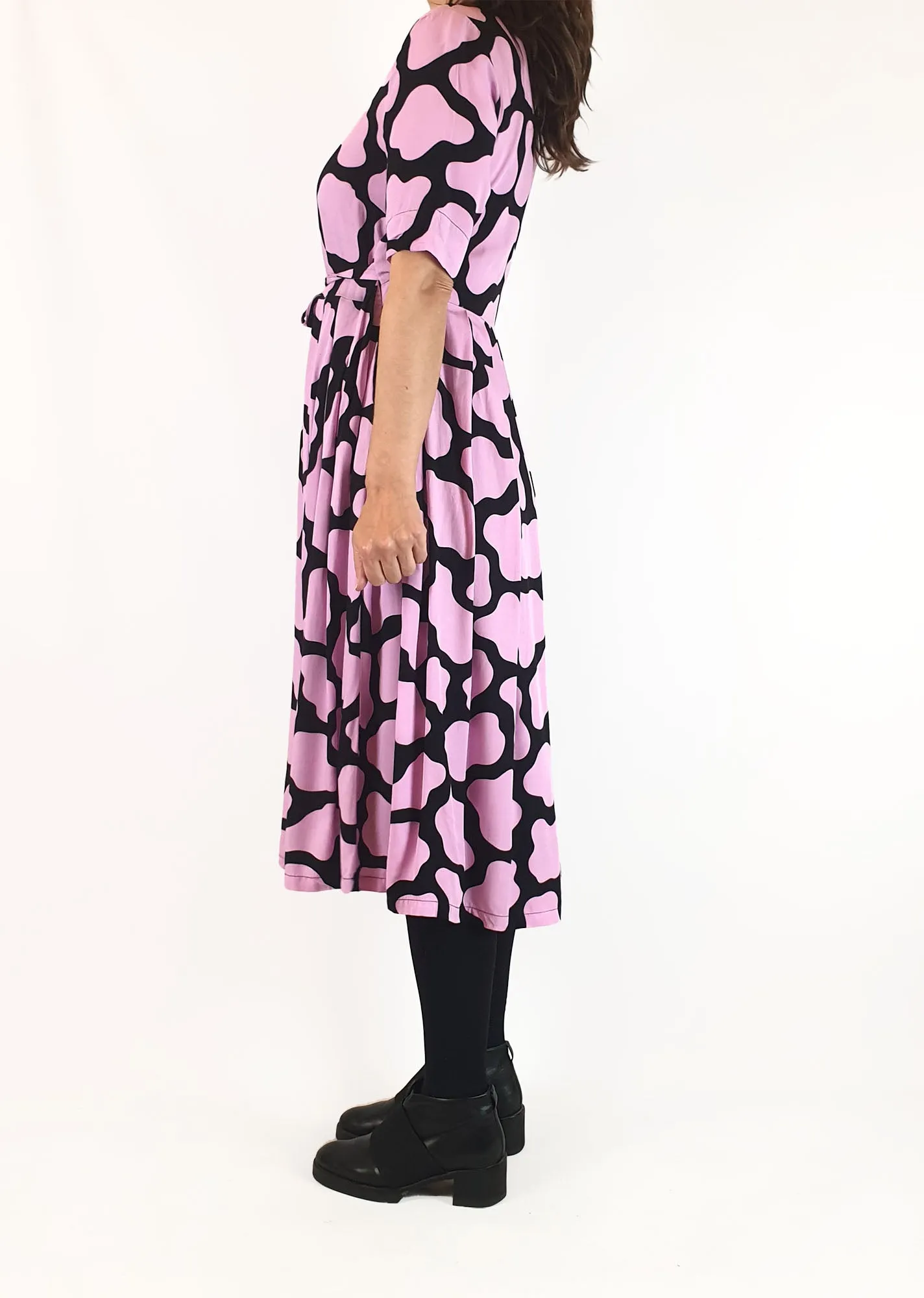 Dangerfield purple print dress size 8