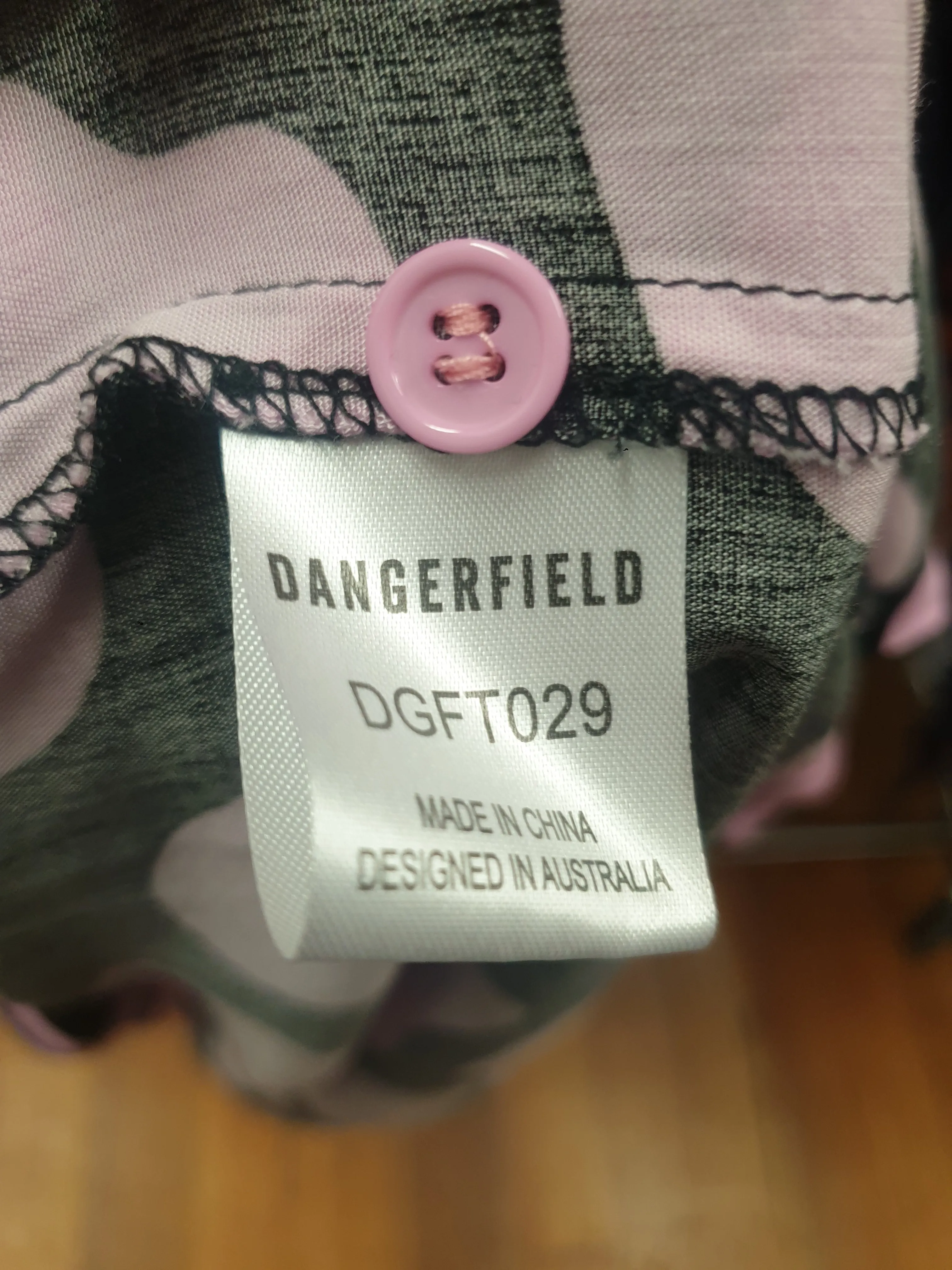 Dangerfield purple print dress size 8