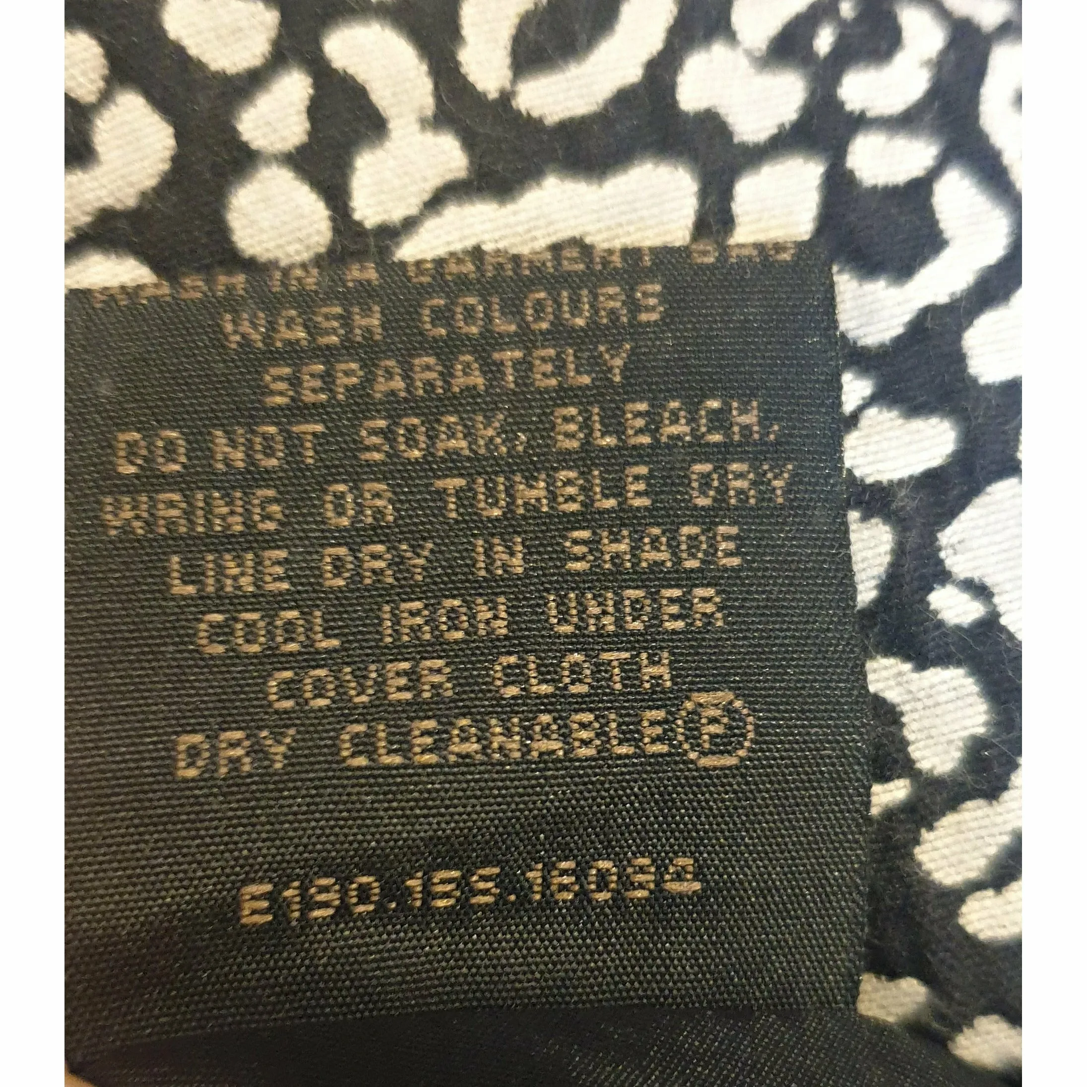 David Lawrence sleeveless black dress with white print size 14