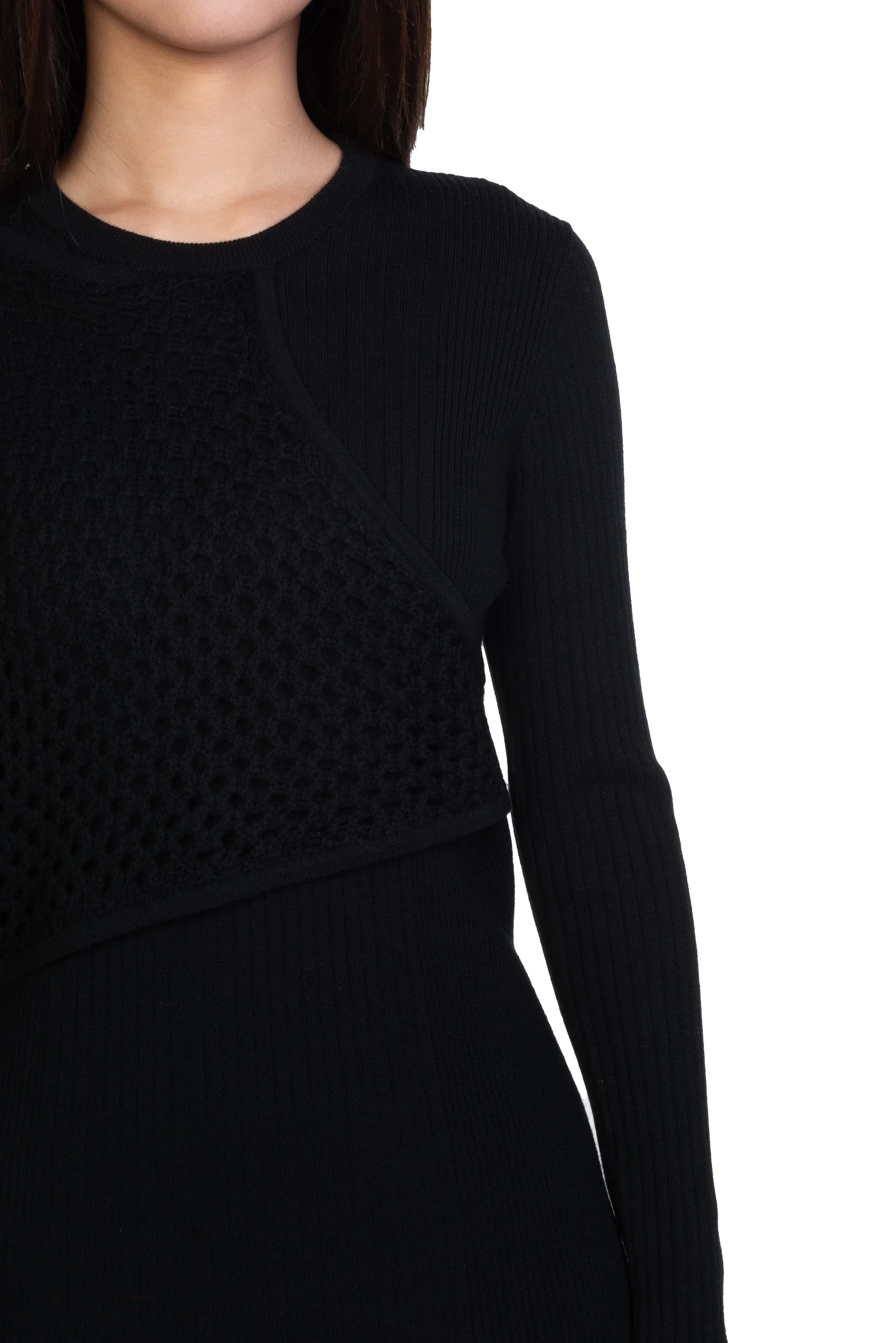 Deconstructed Knit Dress