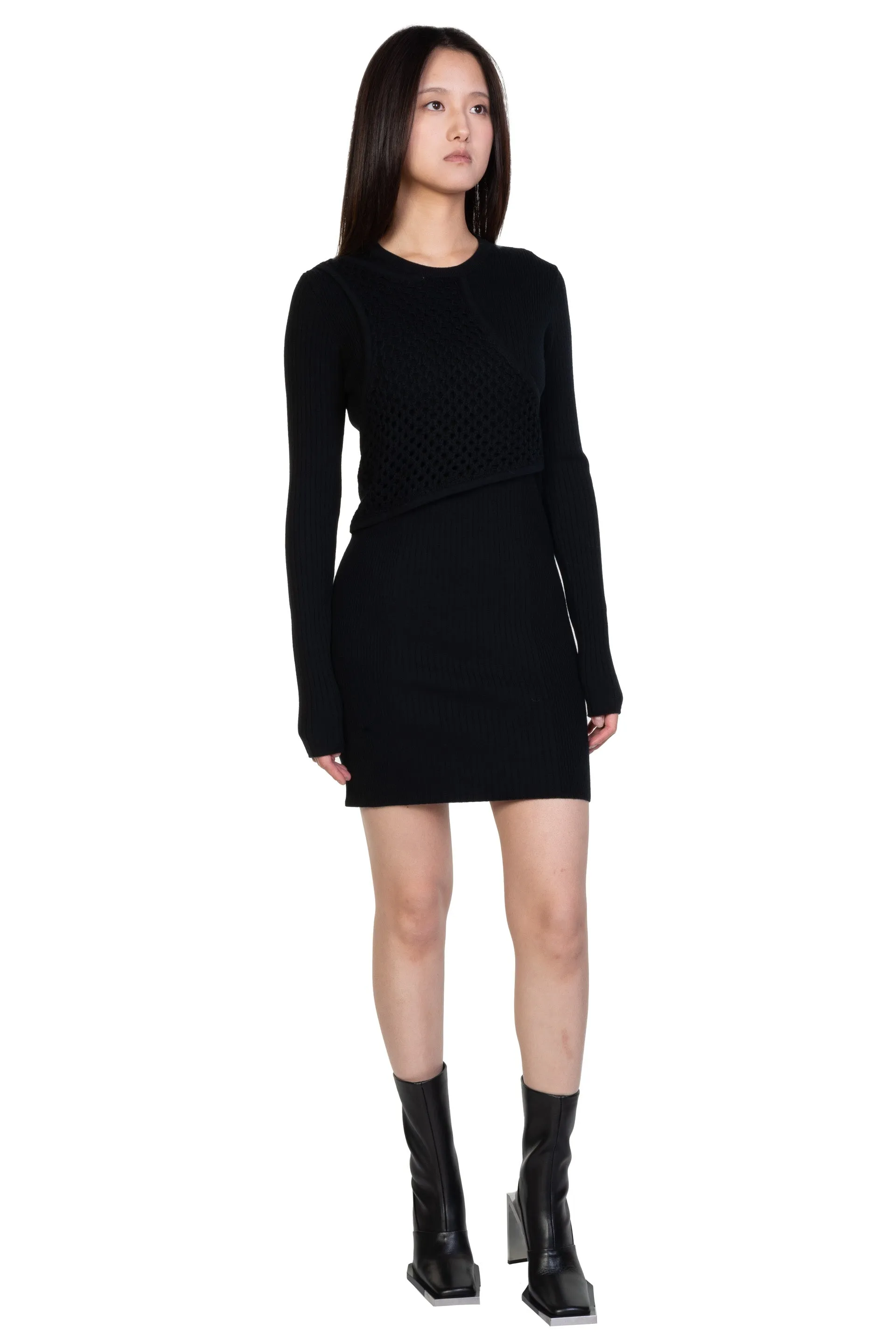Deconstructed Knit Dress