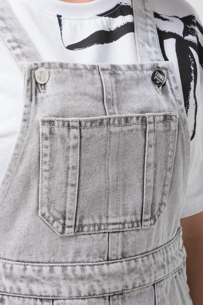 Dungaree Dress Grey