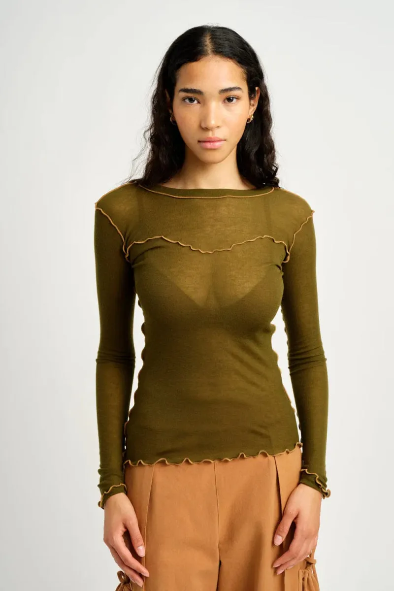 Eliza Faulkner Delia Top - Green (Online Exclusive)
