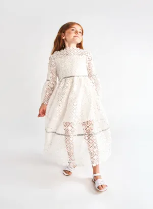Embellished Macramé Dress