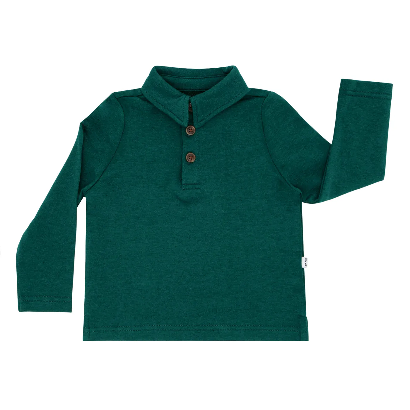 Emerald Long Sleeve Polo Shirt