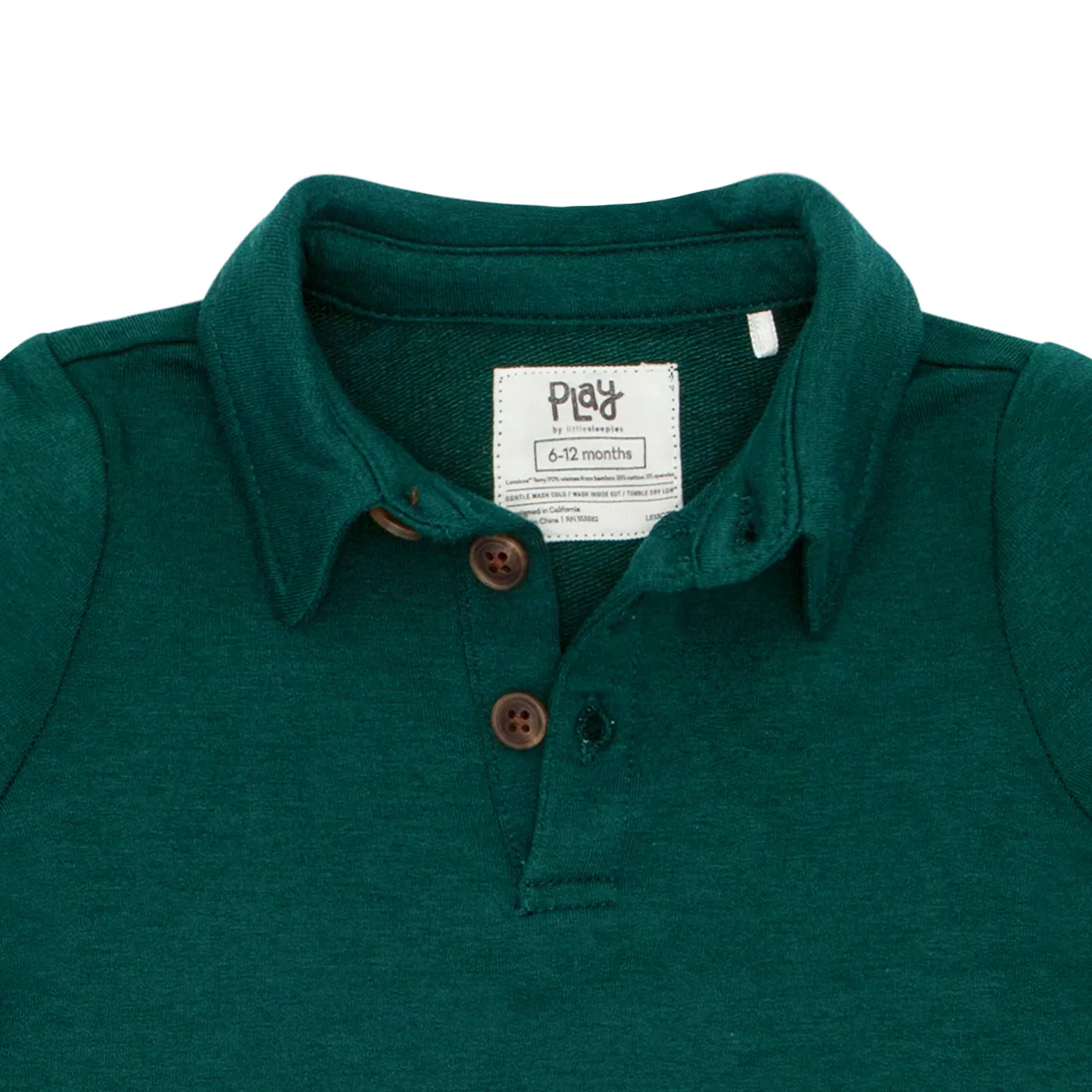 Emerald Long Sleeve Polo Shirt