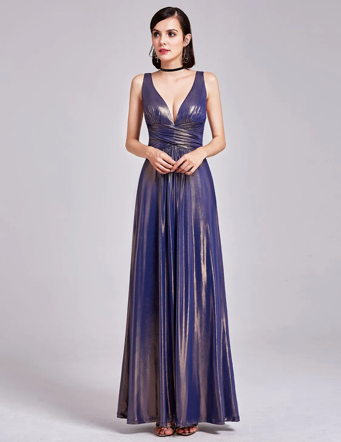Ever-Pretty Long Elegant Women's Sexy V neck Christmas Special Occasion Dress EP07204