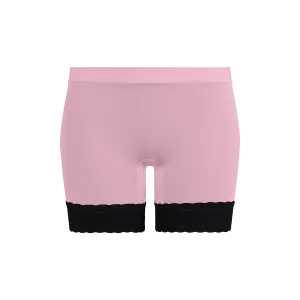 FeelFree Lace Long Boyshort | Pretty in Pink