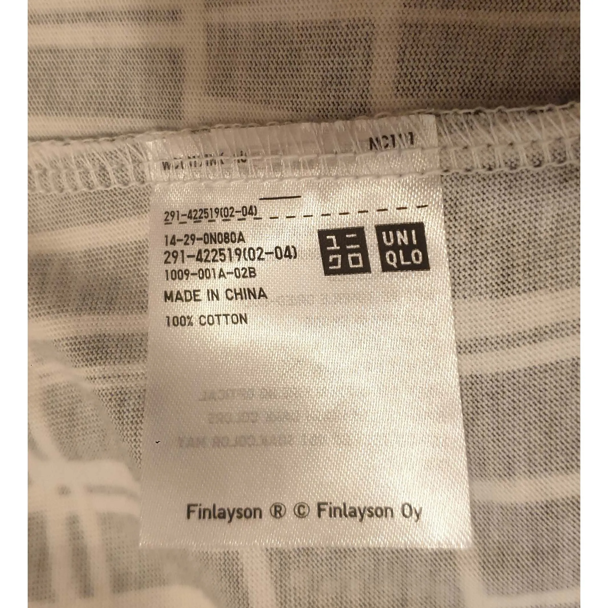 Finlayson x Uniqlo preloved black and white oversize tee shirt dress size XS (best fits size 8)