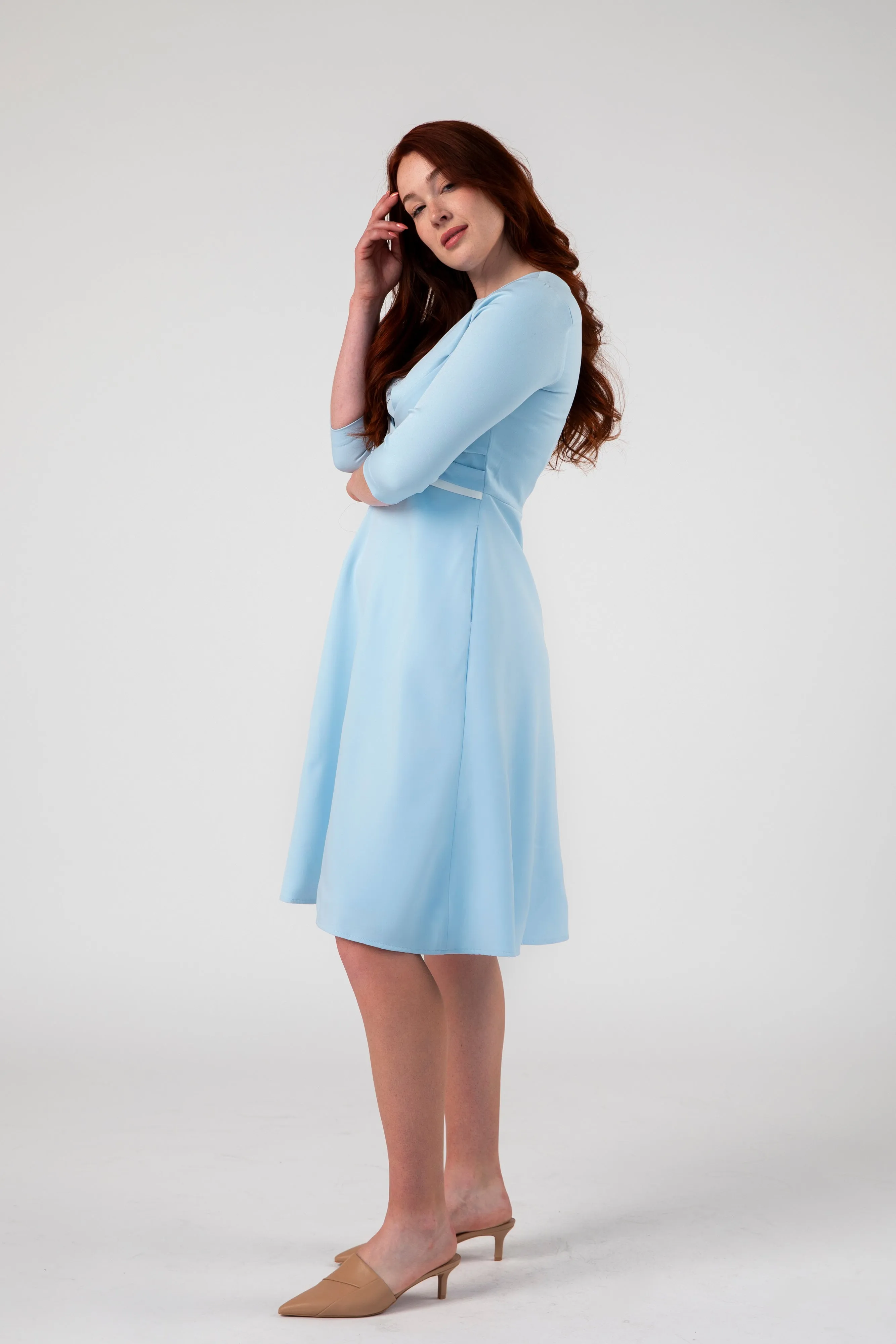 Focus Fit and Flare with Cross Belt Dress