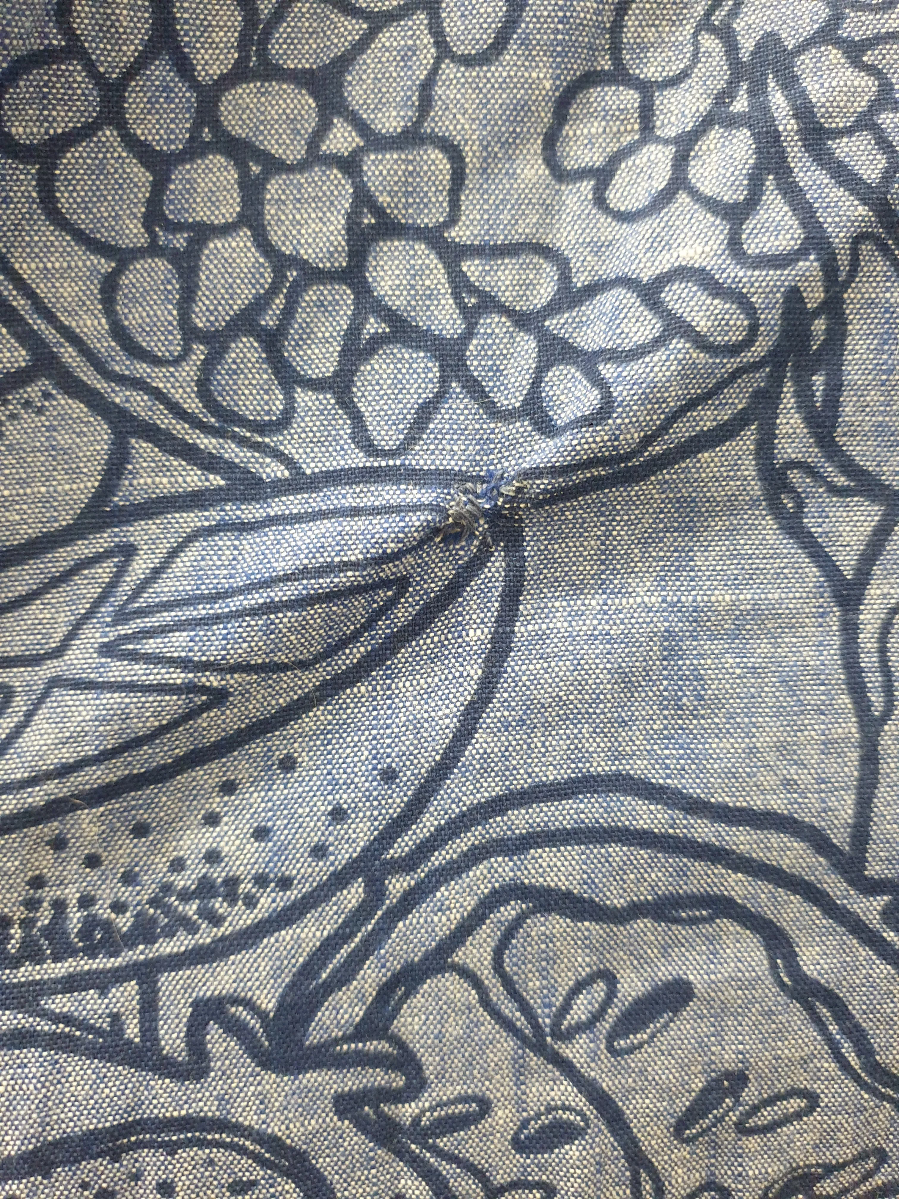 Gorman blue long sleeve dress with subtle fruit print size 12