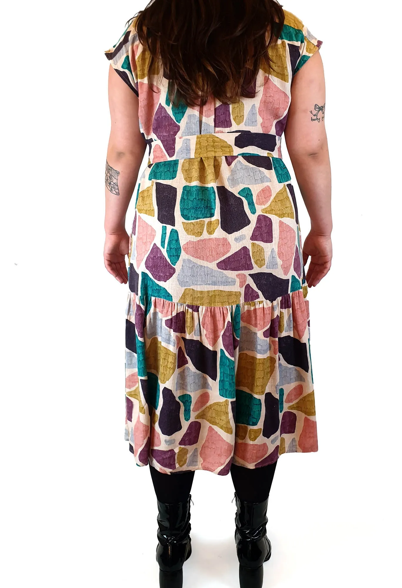 Gorman colourful rock print dress size 16