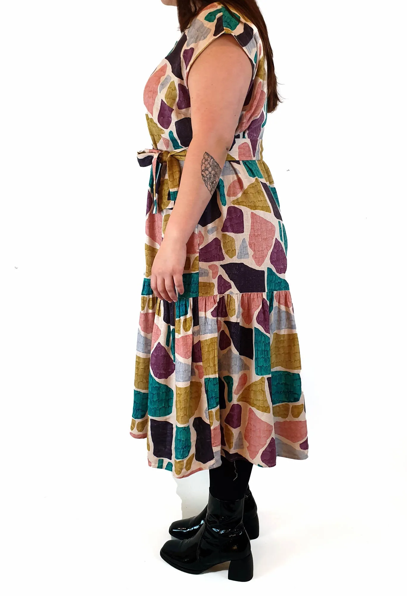 Gorman colourful rock print dress size 16