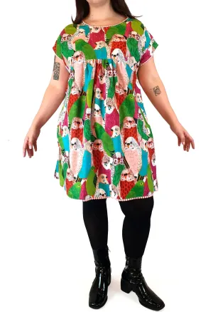 Gorman   Monika Forsberg vibrant parrot print dress size 14