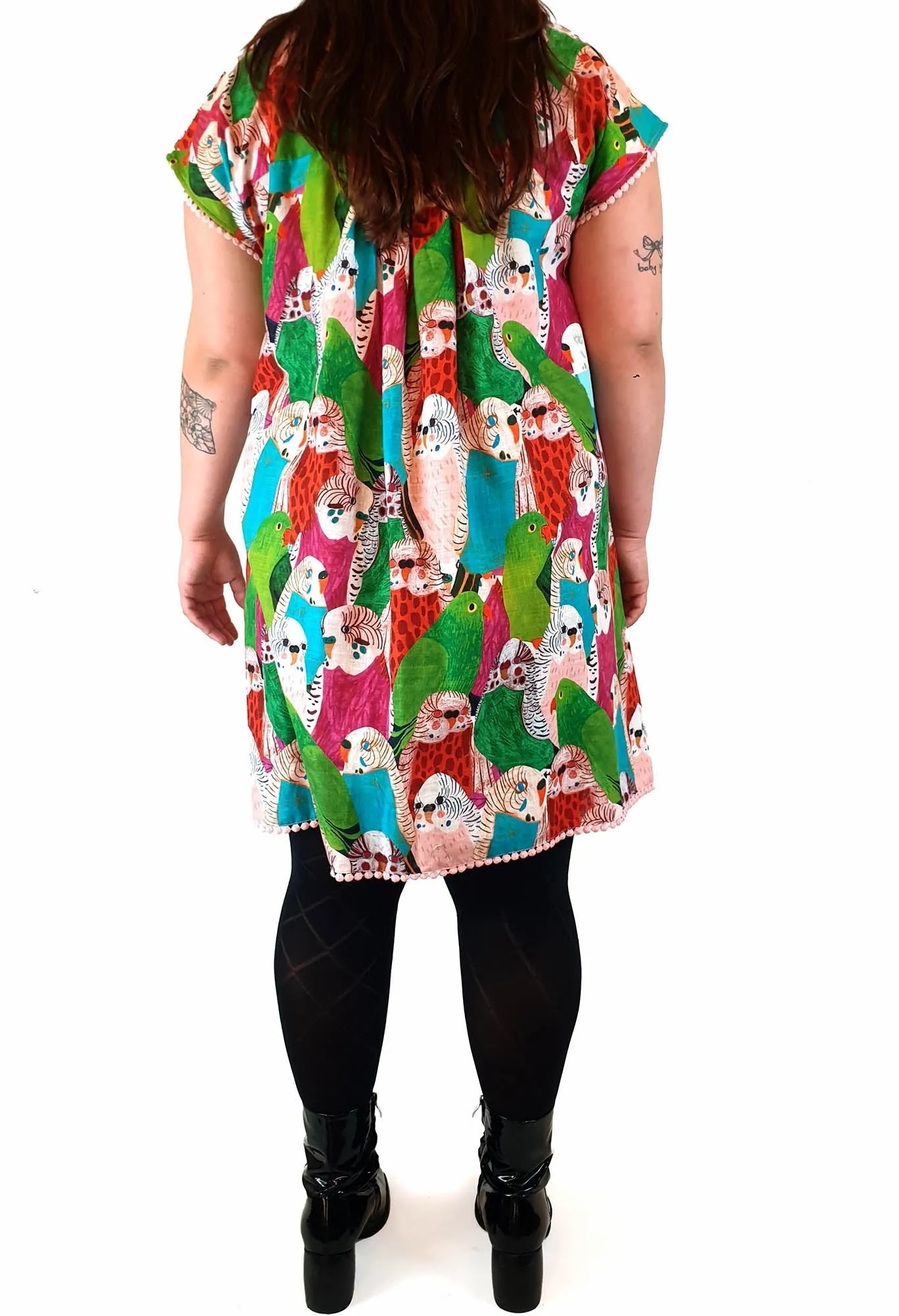 Gorman   Monika Forsberg vibrant parrot print dress size 14