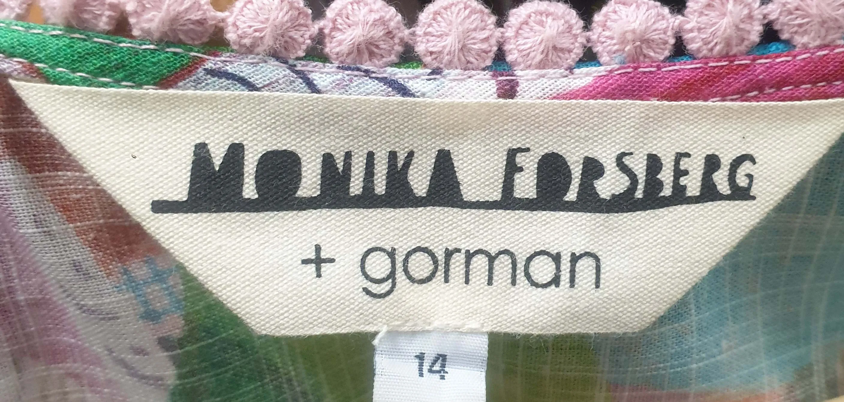 Gorman   Monika Forsberg vibrant parrot print dress size 14