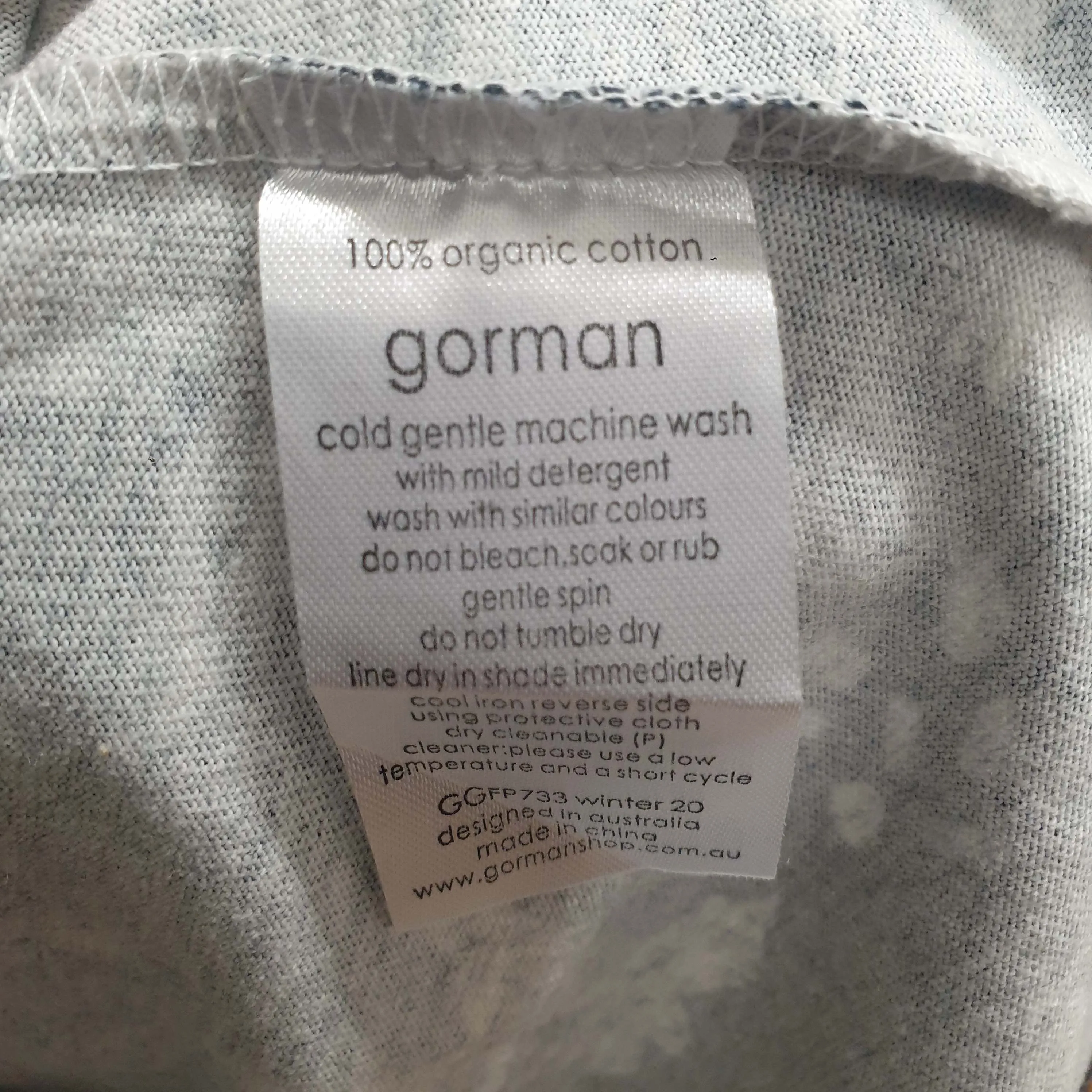 Gorman navy tee shirt dress with floral print size S