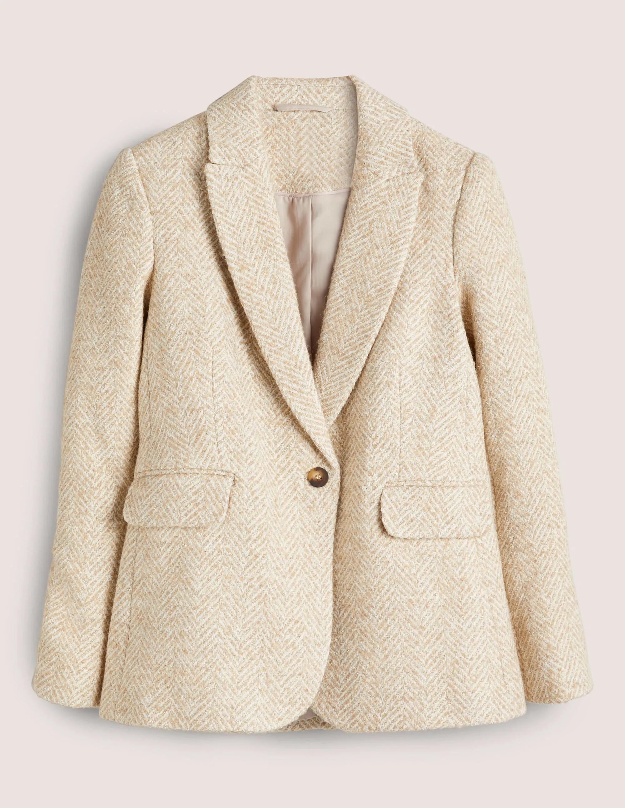 Herringbone Party Blazer-Gold Metallic Herringbone